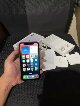 Iphone 11 128gb IBOX (Purple) Fullset Original mulus