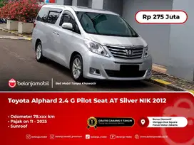 [WARRANTY] Toyota Alphard 2.4 G Pilot Seat AT Silver 2012