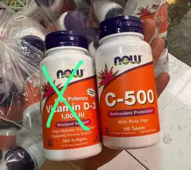 Vitamin C - 500 merk now 100 butir