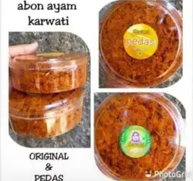 Abon ayam karwati original dan pedas