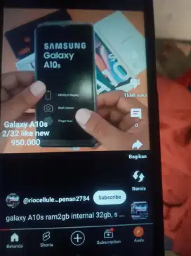 Jual hp samsung A10S