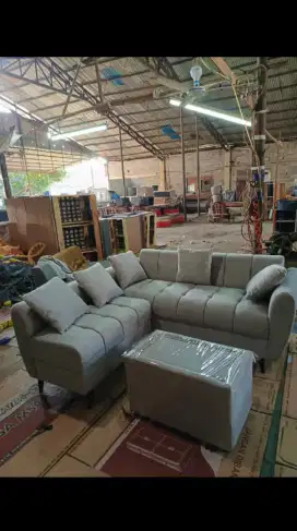 Sofa L kancing full
