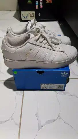 Adidas Super Star White 44 2/3 Fullset Box Original