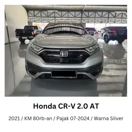 Honda CRV 2.0 CVT non Prestige NIK 2021 Silver Bensin Matic