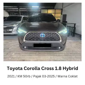 Toyota Corolla Cross Hybrid 1.8 AT 2021