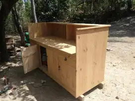 Meja bar kayu jati belanda