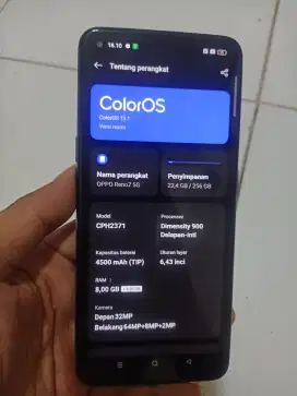 Oppo Reno 7 5g
Ram 8/256
Hp cas