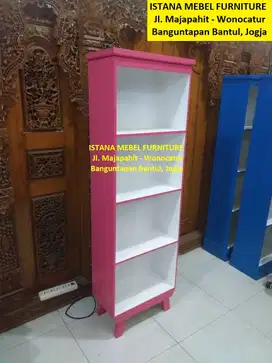 Lemari Almari Rak Kotak Buku Sepatu Tingkat Susun 4 Serbaguna Kayu #SM