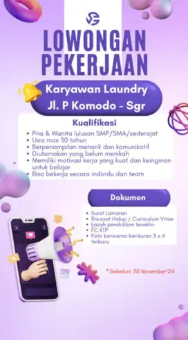 LOKER Staff Laundry