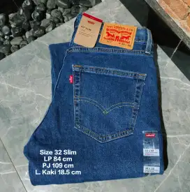 CELANA JEANS LEVIS 511 SLIM SIZE 32 NEW