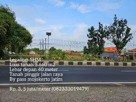 Tanah murah nol jalan raya by pass mojokerto