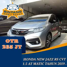 HONDA NEW JAZZ RS CVT GK5 1.5 AT AUTOMATIC 1500 CC BENSIN TAHUN 2019