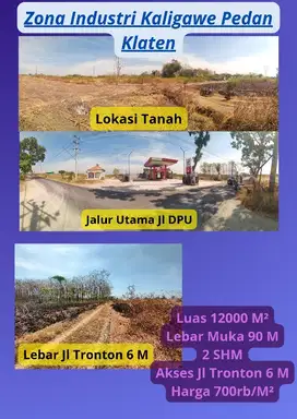 Tanah Industri Pabrik Klaten