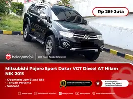 [SUNROOF] Mitsubishi Pajero Sport Dakar VGT Diesel AT Hitam NIK 2015