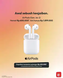 AIRPODS BISA CICILAN HANYA DI ERAFONE SIPIN JAMBI