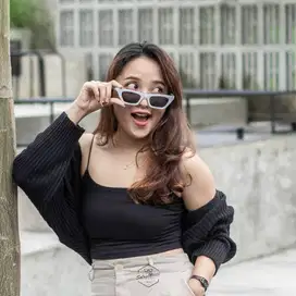 KACAMATA SUNGLASSES HITAM KECE FASHION KOREA - MALABAR 03