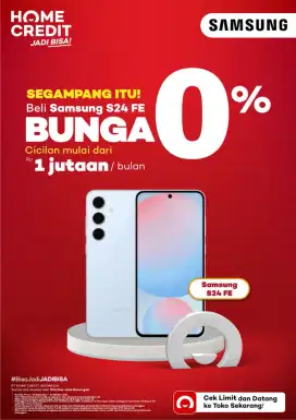 Segampang itu cicilan Samsung galaxy s24 fe bebas 2x angsuran