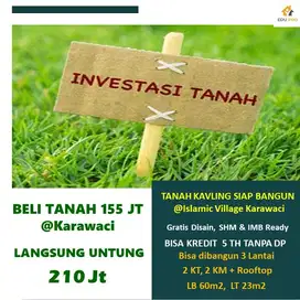 Tanah di Karawaci langsung untung 210 Jt bisa kredit 5 thn tanpa DP