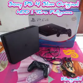 Ps4 Slim Sony PS 4 Slim 1TB Fullgame ORI FC24, GTA 5, Minecraft dll