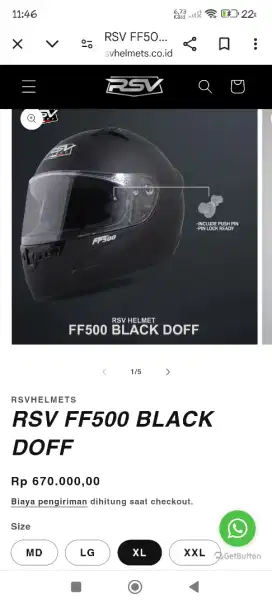 Want To Sell Helm RSV FF500 fullface