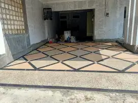 Carport batu koral sikat