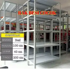 Rak besi gudang/toko 5 susun