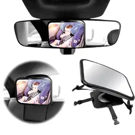 241123A Baby Car Back Seat Head Rest Mirror Glass Kaca Cermin Spion Jo