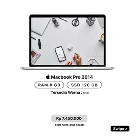 SPESIFIKASI TINGGI! MACBOOK! MACBOOK PRO 2014 15  16/256GB