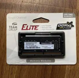 [Baru] RAM Memory Laptop Sodimm DDR4 4GB PC 2400 Mhz Team Elite