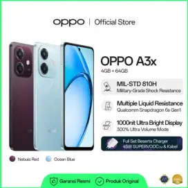 Oppo A3x 4/64gb Baru Garansi Resmi