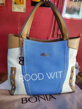 Jual tas tangan wanita Bonia hand tote bag  aksesoris fashion  second