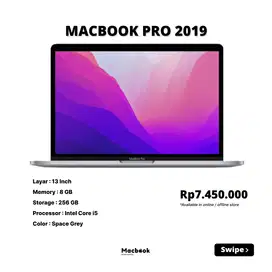 MacBook Pro 2019 Retina 13 RAM 8/256 GB