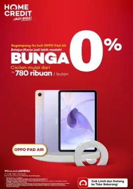 Segampang itu bisa bw pulang Oppo paid air hanya dengan Home Credit