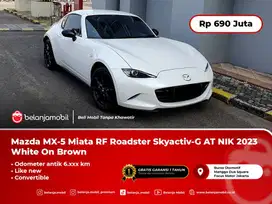 [LOW KM] Mazda MX-5 MX5 Miata RF Roadster Skyactiv-G AT White NIK 2023