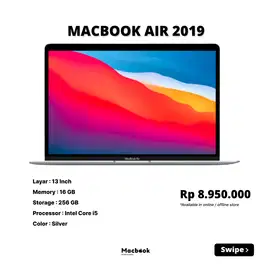 MACBOOK AIR 2019 RAM 16/256 GB i5