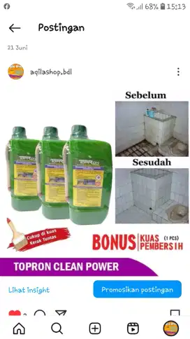 Topron pembersih kamar mandi