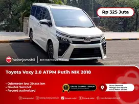 [ LOW KM ] Toyota Voxy 2.0 ATPM Putih NIK 2018 Pemakaian 2019