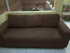 Sofa coklat 3 seater