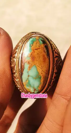 Persian turquoise serat kura-Pirus Persia motif gambar serat emas