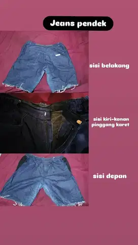 Jeans Pendek laki-laki