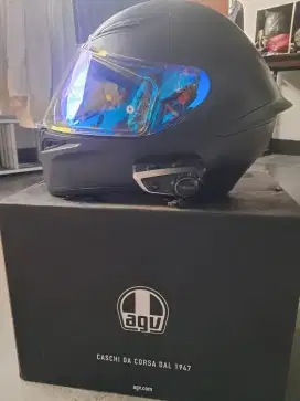 Helm AGV K1 Matte Black Doff Full Face