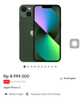 Iphone 13 128GB iBox garansi Resmi