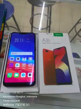 Oppo A3s bekas fullset normal bisa TT