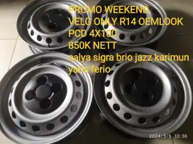 Velg 14 oemlook. Pcd 4x100 harga nett