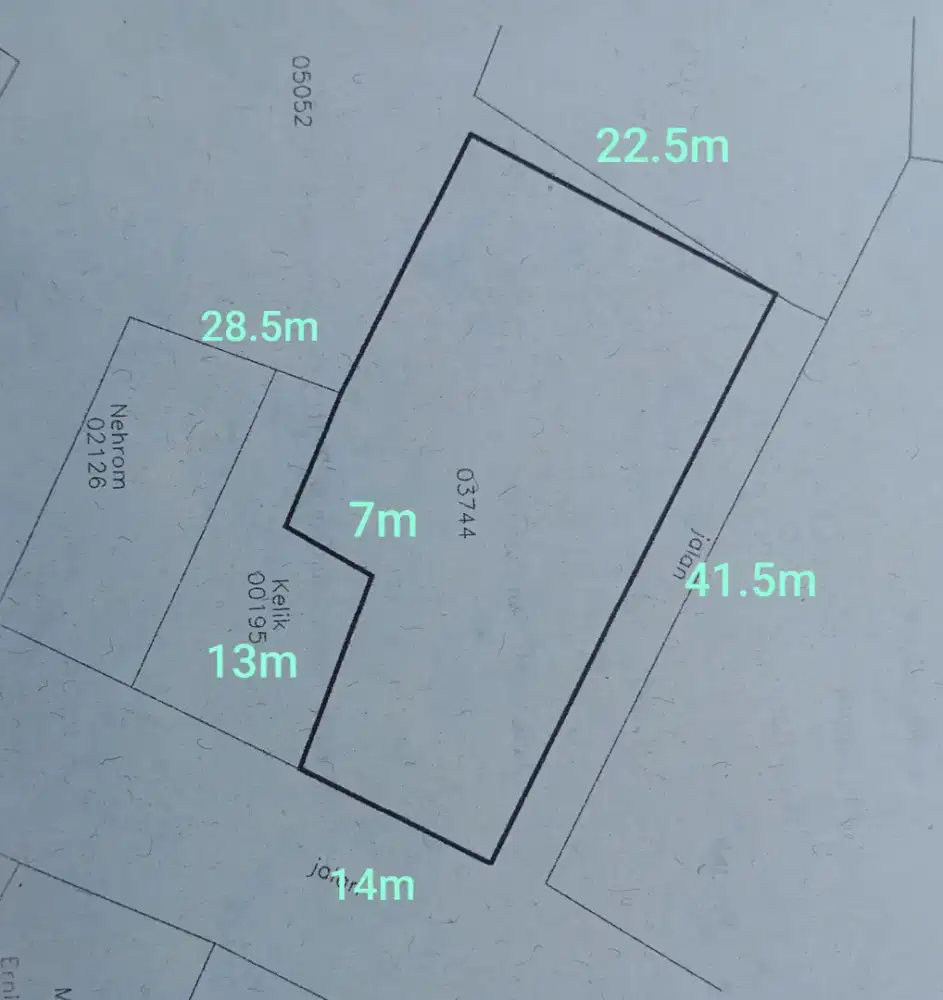 Jual Tanah pinggir Jalan RA Basyid, Lamsel