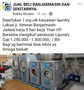 Karyawan laundry