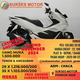 pcx 150 abs 2018 plat depok like new