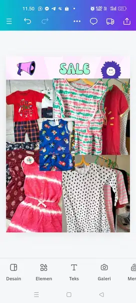 Baju anak cewek dres