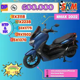 (nmax tahun 2022 dp:600 garansi mesin 6bulan full all claim )