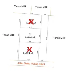 sisa 1 unit kavlingan gatsu 1 aspek perumahan